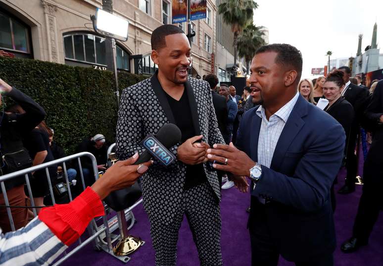 Will Smith e Alfonso Ribeiro na première de &#039;Aladdin&#039;, em Los Angeles