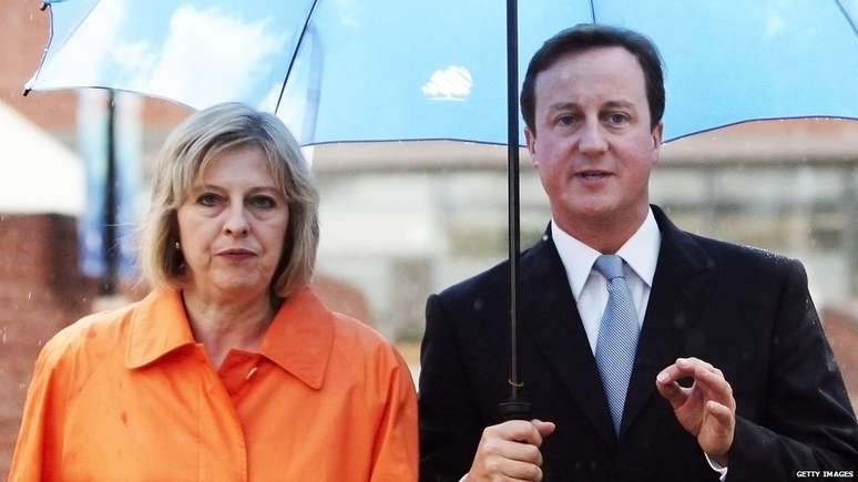 May foi grande apoiadora de Cameron e havia anos figurava na lista de possíveis líderes dos Conservadores