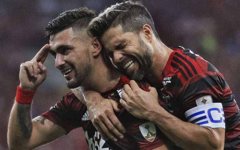 Diego e Arrascaeta estão disputando posição no Flamengo (Foto: Alexandre Vidal/Flamengo)