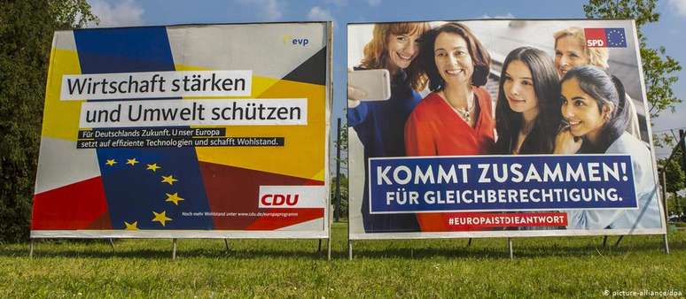 Propaganda da CDU e do SPD: parceiros de coalizão na Alemanha. Mas por quanto tempo?