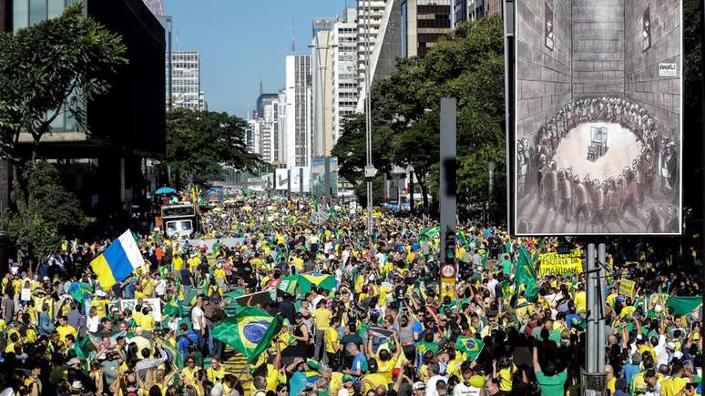 A reforma da Previdência foi defendida pela maiorida dos manifestantes na avenida Paulista