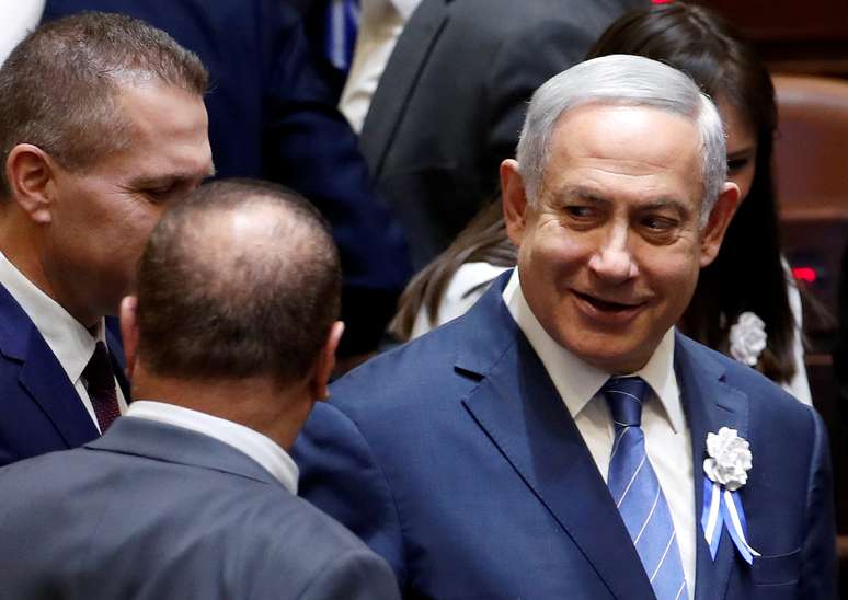 Premiê israelense, Benjamin Netanyahu, no Knesset
30/04/2019
REUTERS/Ronen Zvulun/
