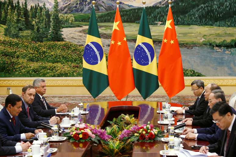  Mour&atilde;o, durante reuni&atilde;o em Pequim, China 23/5/2019  REUTERS/Florence Lo
