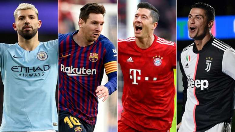 Manchester City, Barcelona, Bayern de Munique e juventus foram campeãs em suas ligas (Foto: Reprodução)