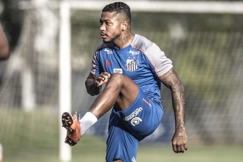 Marinho briga por uma vaga no ataque do Santos contra o Ceará, no próximo domingo (Ivan Storti/Santos FC)