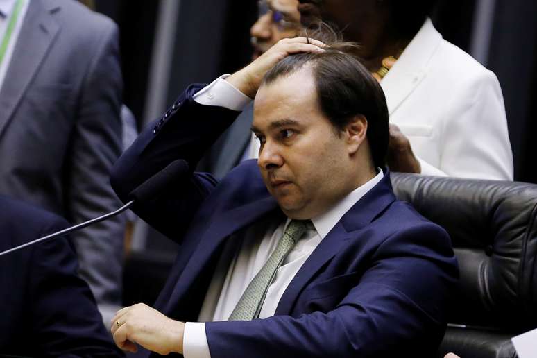 Presidente da Câmara dos Deputados, Rodrigo Maia, durante sessão da Casa
22/05/2019 REUTERS/Adriano Machado 