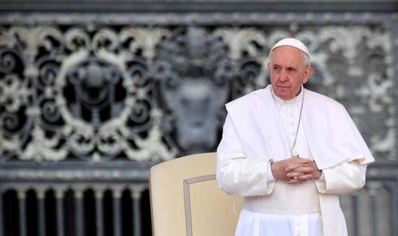Papa Francisco durante audiência geral no Vaticano
