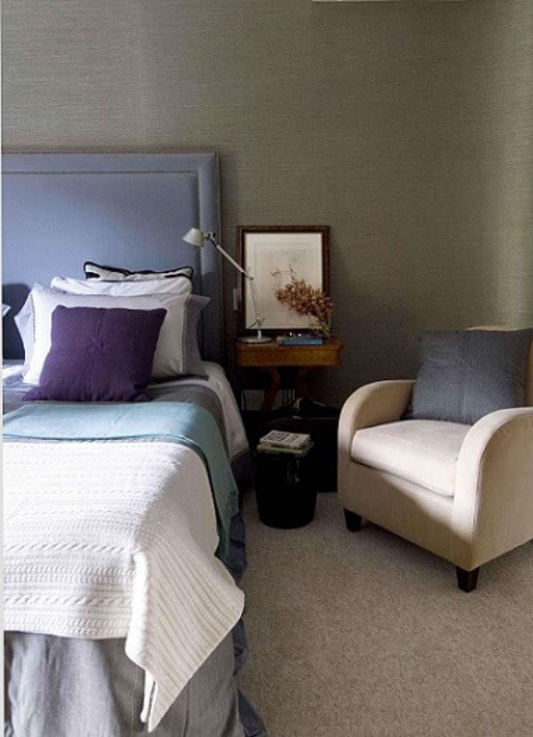 4. Combina&ccedil;&atilde;o de cores frias e tons neutros. Projeto de Zize Zink