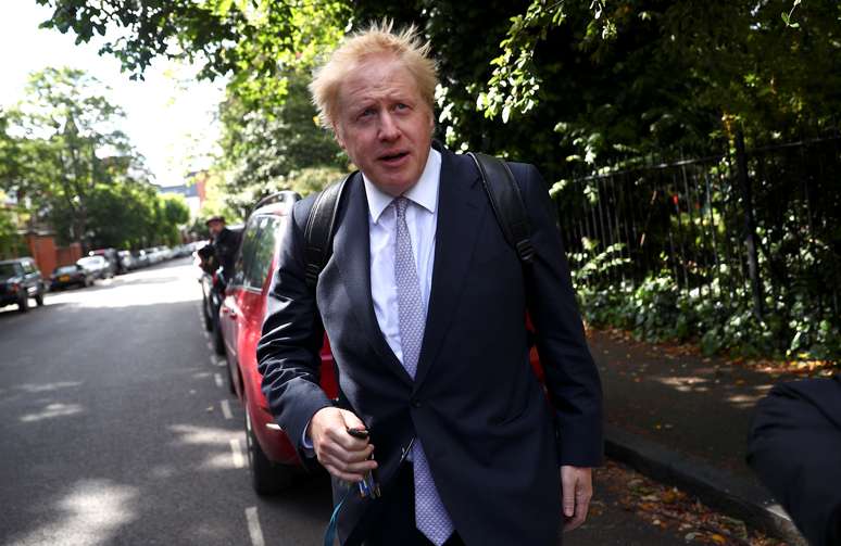 Ex-prefeito de Londres Boris Johnson saindo de casa na capital britânica
28/05/2019
REUTERS/Hannah Mckay