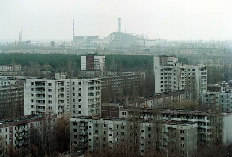 A cidade abandonada de Pripyat no ano 2000 (Foto: Getty Images)