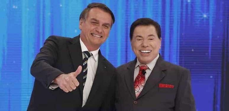 Bolsonaro e Silvio Santos: afinidades geraram amizade entre o presidente e o comunicador