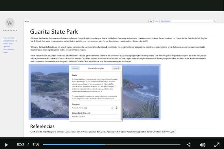 Reprodu&ccedil;&atilde;o do v&iacute;deo promocional explicando como a ag&ecirc;ncia de publicidade 'hackeou' a Wikip&eacute;dia
