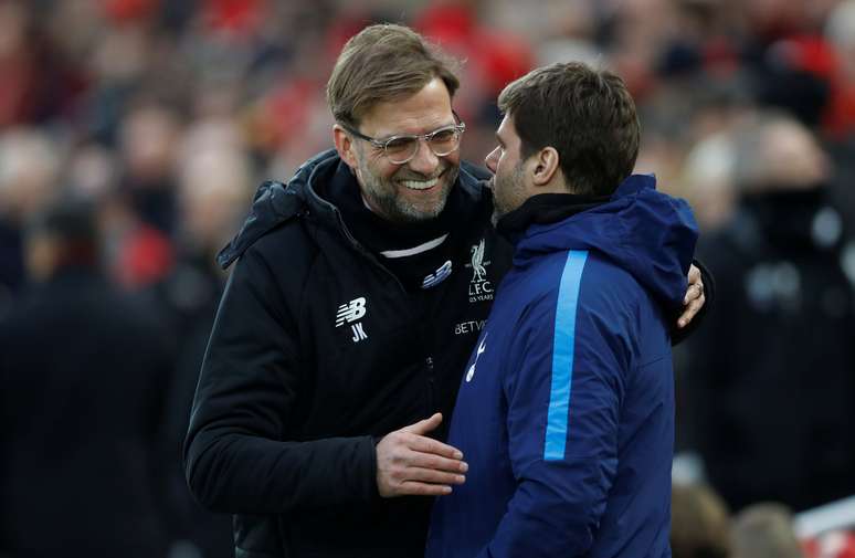 Juergen Klopp e Mauricio Pochettino
04/02/2018
Action Images via Reuters/Carl Recine