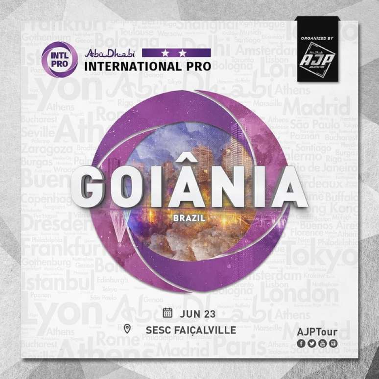 International Pro de Goiânia é a segunda etapa do Circuito da FBJJ na atual temporada 2019/2020 (Foto: Divulgação)