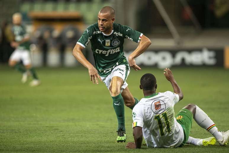 Mayke do Palmeiras durante partida entre Palmeiras x Sampaio Corrêa, válida pela oitavas da Copa do Brasil 2019, realizada no Allianz Parque em Sao Paulo, SP.