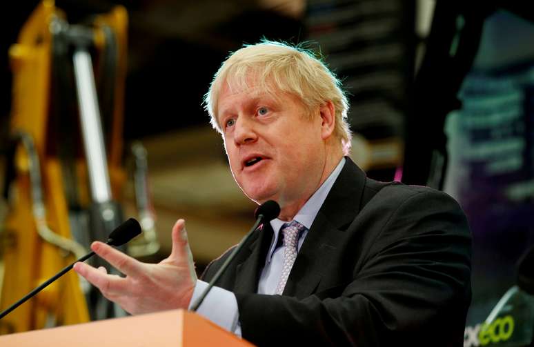 Boris Johnson discursa em Rocester, no Reino Unido
18/01/2019 REUTERS/Andrew Yates