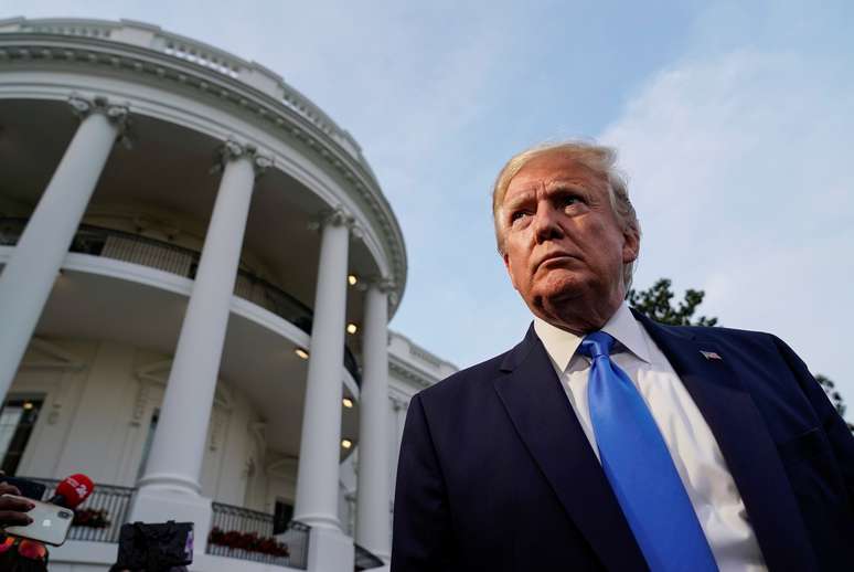 Presidente dos EUA, Donald Trump, fala com repórteres na Casa Branca
02/06/2019 REUTERS/Joshua Roberts