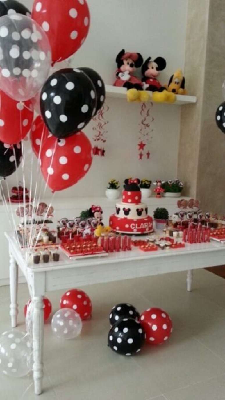 10. Bal&otilde;es s&atilde;o itens essenciais para a festa infantil do Mickey &ndash; Foto: Pinterest