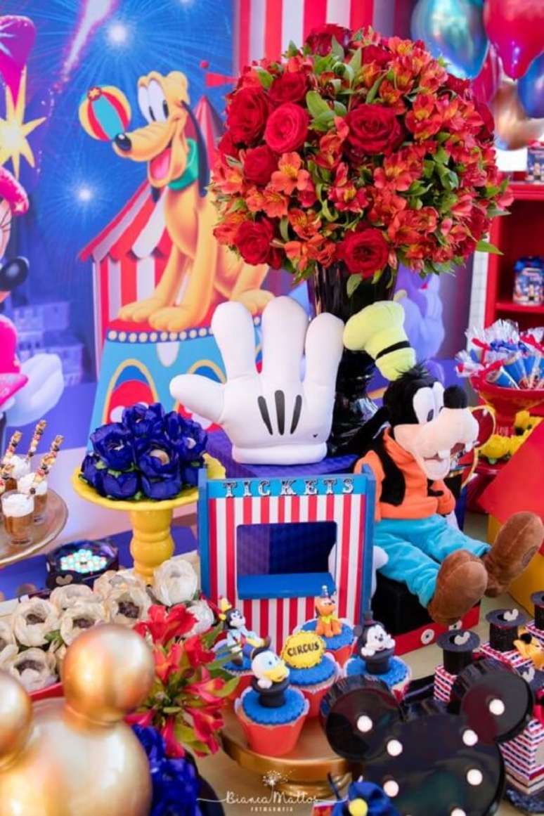 39. Detalhes para decoração festa circo do Mickey – Foto: Bianca Mattos
