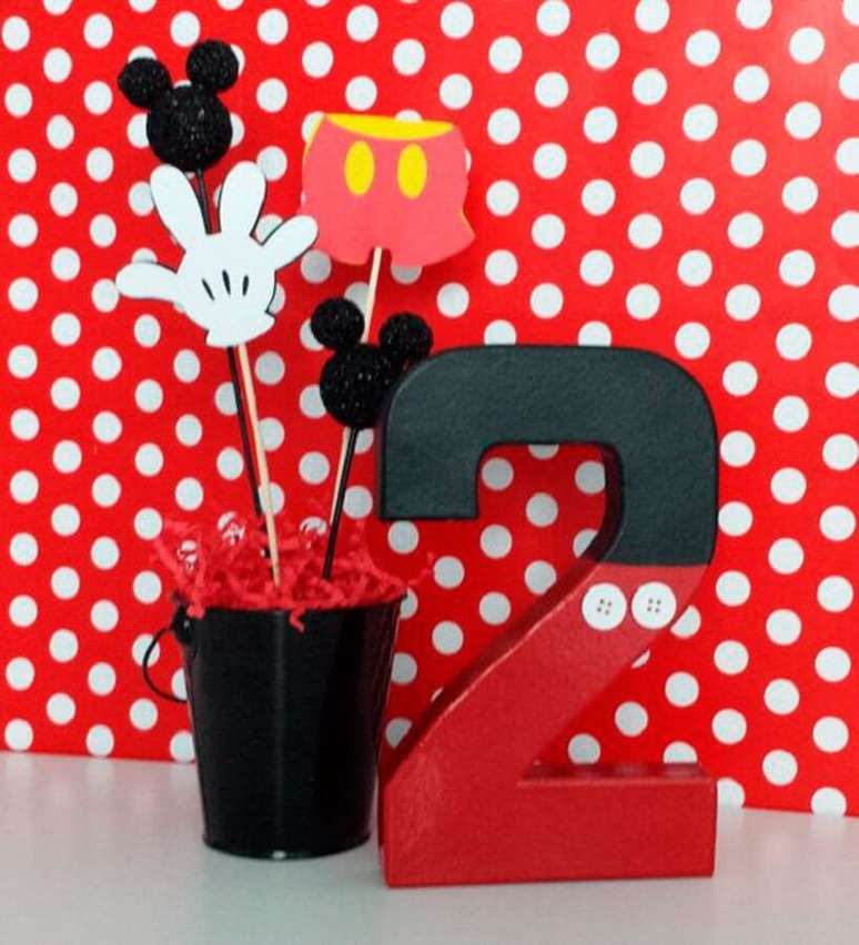 70. Ideias para decora&ccedil;&atilde;o de festa de anivers&aacute;rio do Mickey &ndash; Foto: Dicas da Japa