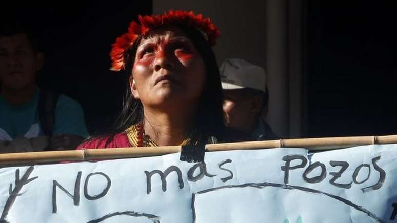 Extração de petróleo na Amazônia equatoriana foi alvo de protestos de povos indígenas