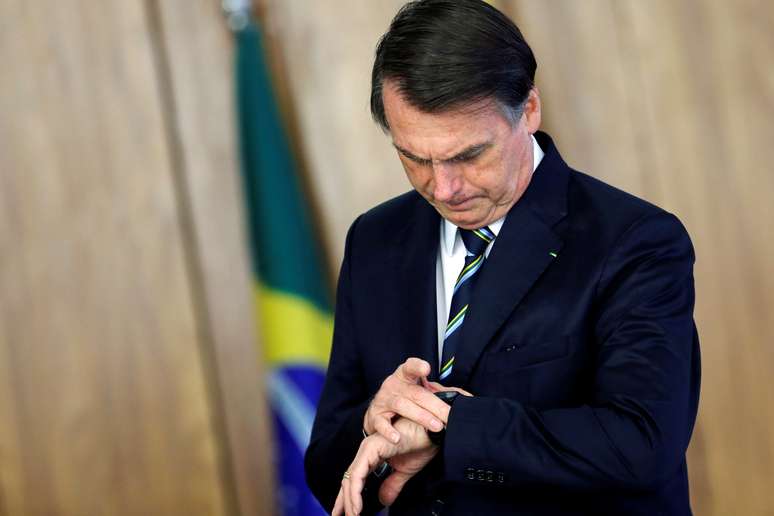 Presidente Jair Bolsonaro no Palácio do Planalto
04/06/2019
REUTERS/Adriano Machado