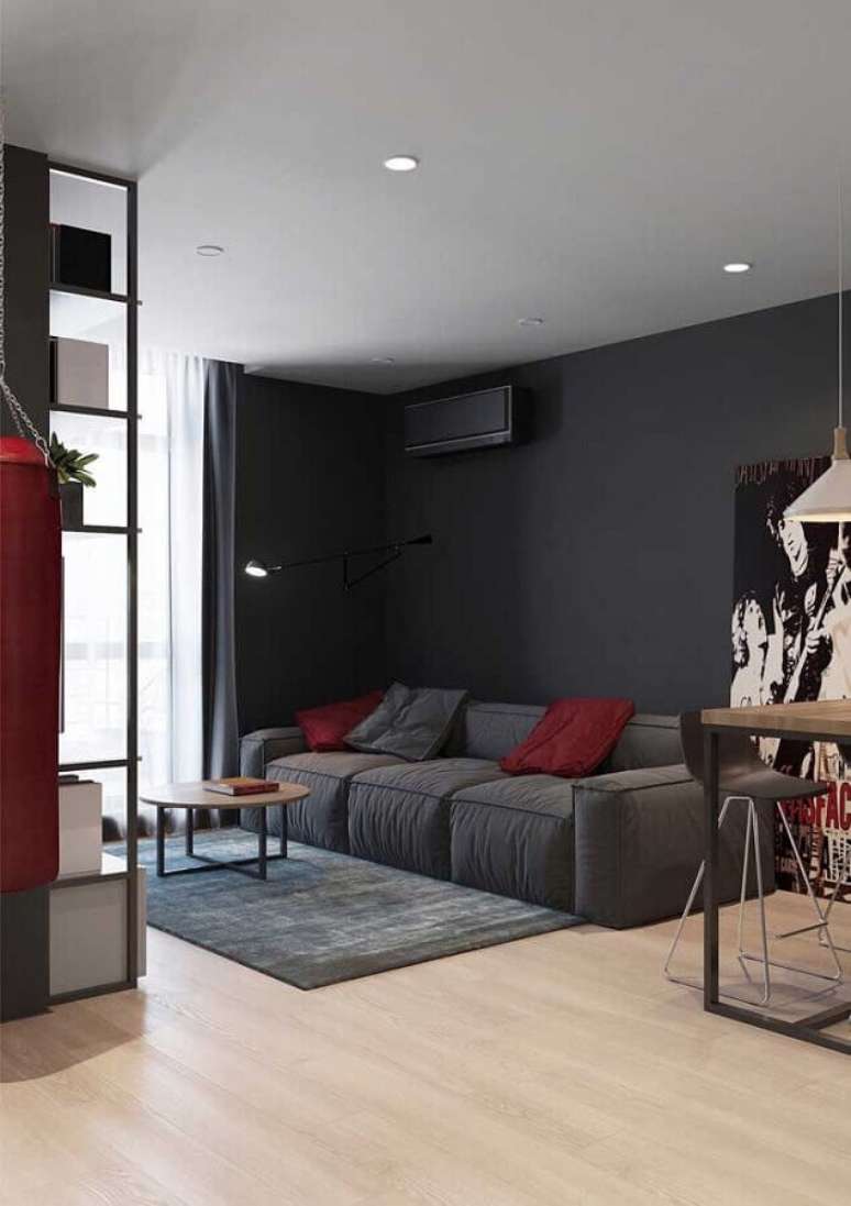 61. Utilize tons de vermelho que se harmonize com o restante da decora&ccedil;&atilde;o do ambiente &ndash; Foto: Pinterest