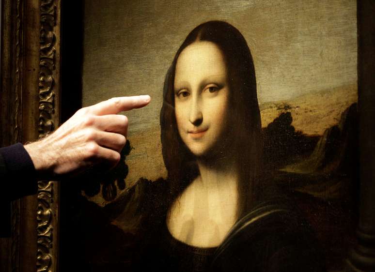 Detalhe da Mona Lisa, de Leonardo da Vinci