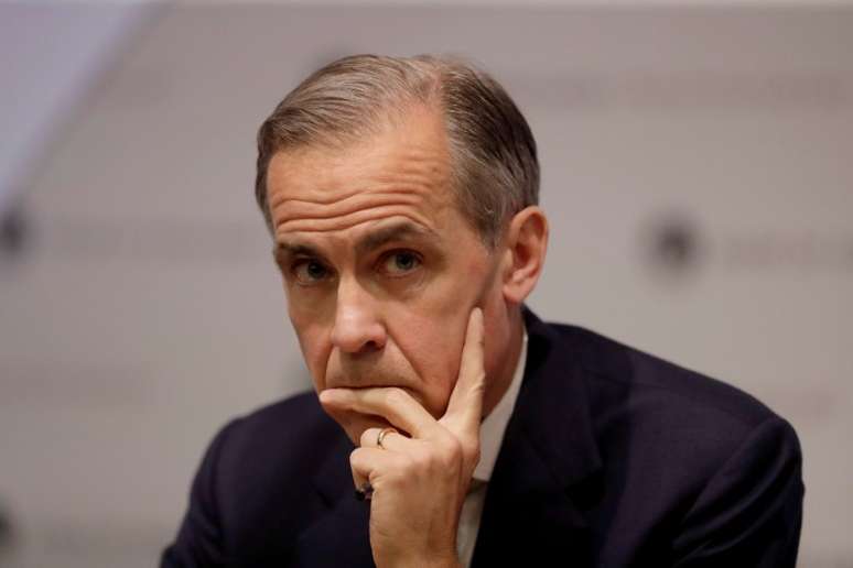 O presidente do Banco da Inglaterra, Mark Carney, durante coletiva de imprensa em Londres, no Reino Unido
02/05/2019
Matt Dunham/Pool via REUTERS