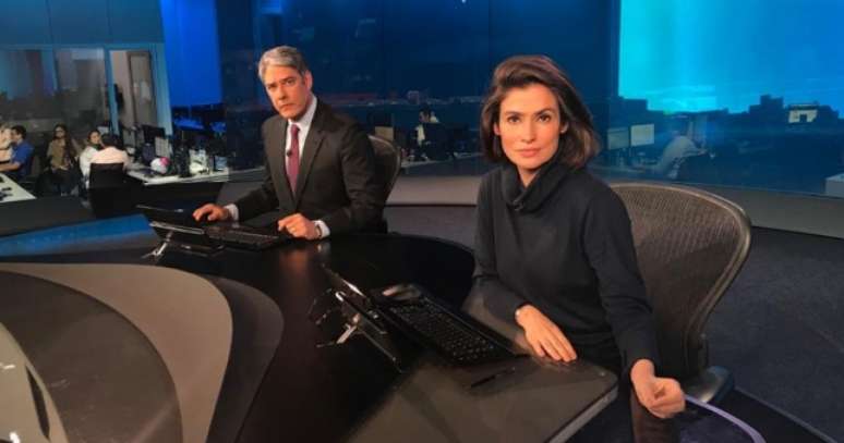 William Bonner e Renata Vasconcellos, âncoras do Jornal Nacional: a Globo tem sido ‘furada’ pelos canais rivais na cobertura do caso