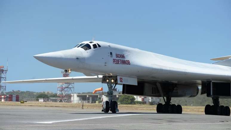 Em dezembro, a Rússia enviou dois bombardeiros Tupolev 160 à Venezuela