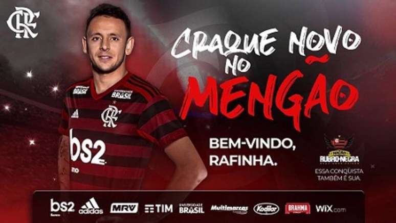 Rafinha foi anunciado como reforço do Flamengo