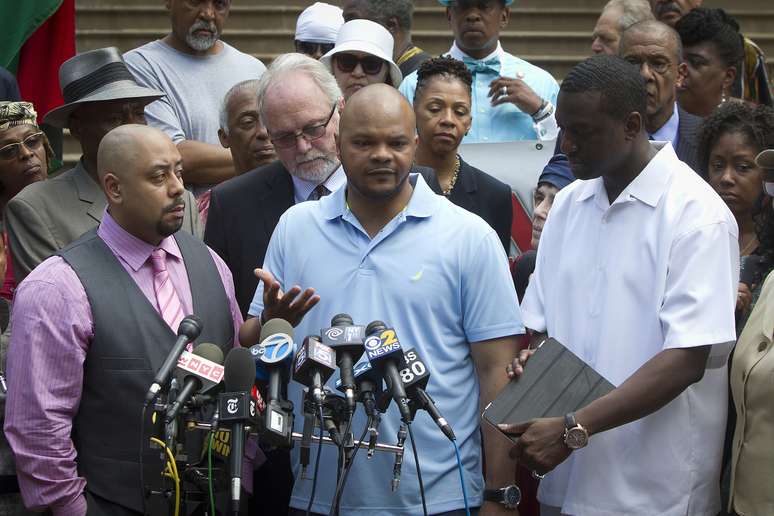 Raymond Santana, Kevin Richardson e Yusef Salaam concedem entrevista coletiva em Nova York
27/06/2014
REUTERS/Carlo Allegri