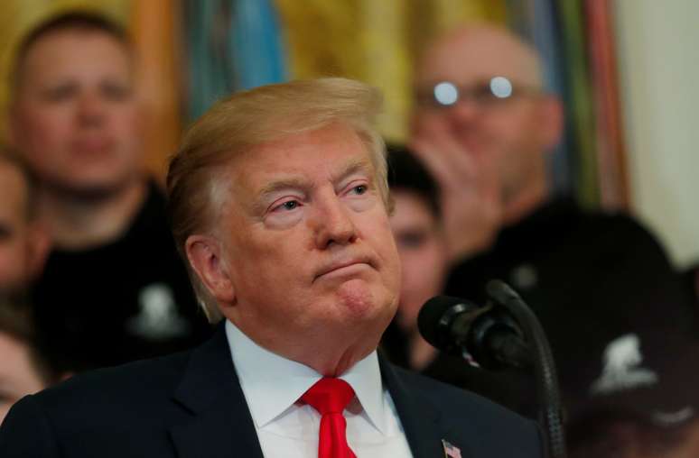 Presidente dos EUA, Donald Trump, na Casa Branca
18/04/2019 REUTERS/Carlos Barria