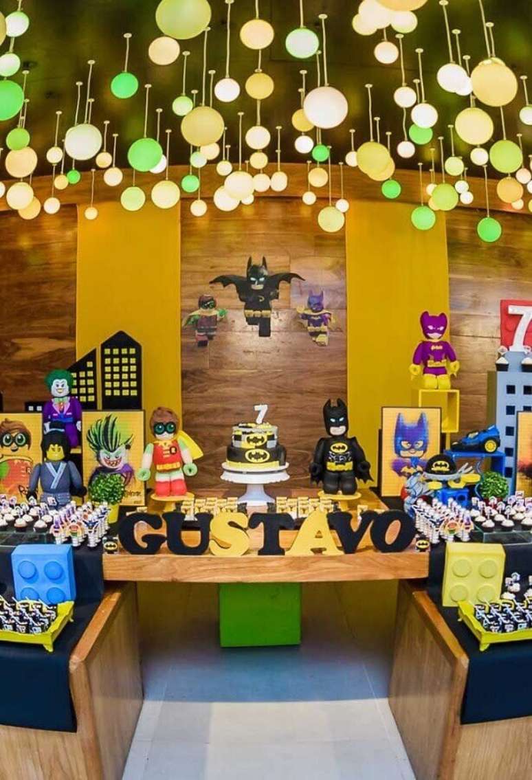 5. Os detalhes decorativos podem fazer toda a diferença na festa infantil do Batman – Foto: Pinterest