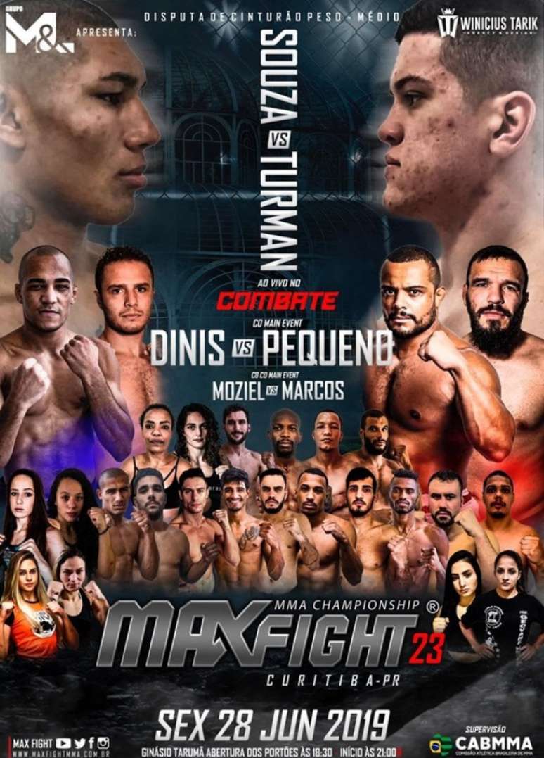 Max Fight 23 acontecerá no dia 28 de junho e contará com duas disputas de cinturão (Foto: Divulgação/Max Fight)