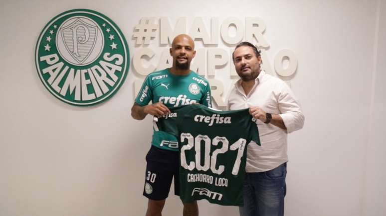 Aos 35 anos de idade, Felipe Melo ampliou seu contrato até dezembro de 2021 (Agência Palmeiras/Divulgação)