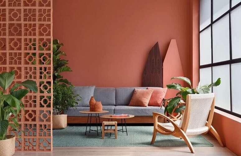 57. Melhores cores para sala de estar – Foto: Wolens