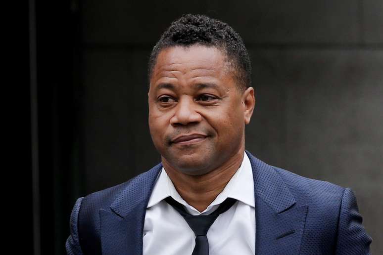 Ator Cuba Gooding Jr. &eacute; escoltado por policiais ao deixar unidade de v&iacute;timas especiais da pol&iacute;cia de Nova York
13/06/2019 REUTERS/Eduardo Munoz