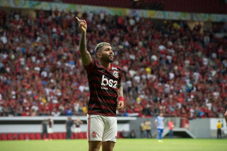 Artilheiro do ano: Gabigol marcou o segundo gol do Flamengo contra o CSA (Foto: Alexandre Vidal/Flamengo)
