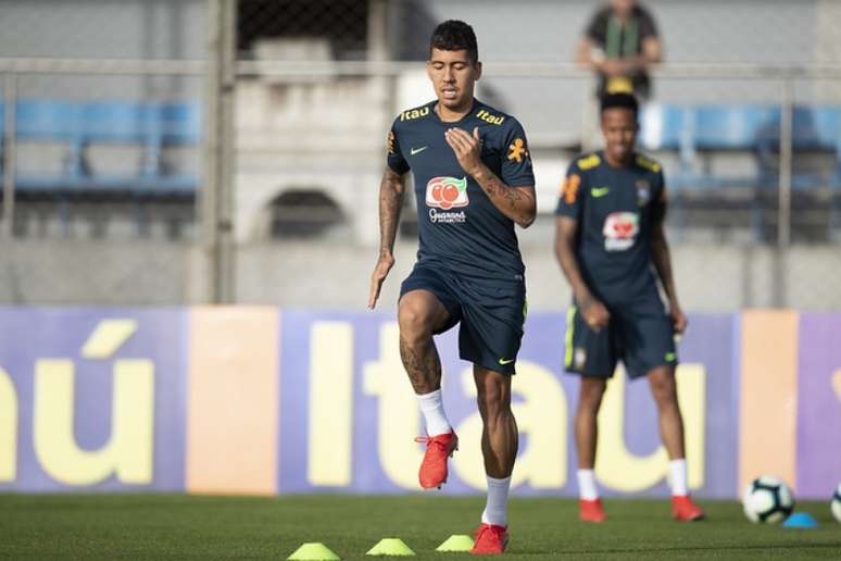 Roberto Firmino será o titular da Seleção contra a Bolívia, na sexta-feira (Foto: Lucas Figueiredo/CBF)