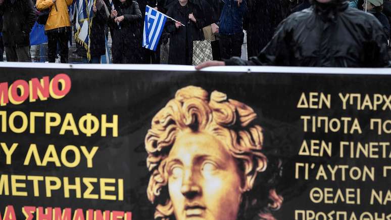 Alexandre, o Grande, segue despertando paixões - sua imagem estava em cartazes na Grécia durante os recentes protestos contra a mudança do nome da Macedônia