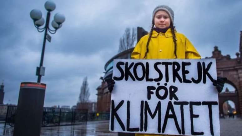 Greta Thunberg, 16 anos, se tornou um rosto conhecido na Europa pelas campanhas por empenho maior em defesa do clima