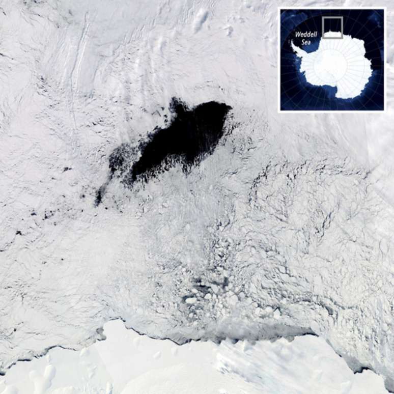 Ventos fazem com que as &aacute;guas nas profundezas do Mar de Weddell, que s&atilde;o mais quentes e salgadas, subam para o n&iacute;vel de &aacute;guas superficiais, mais frias e menos salgadas
