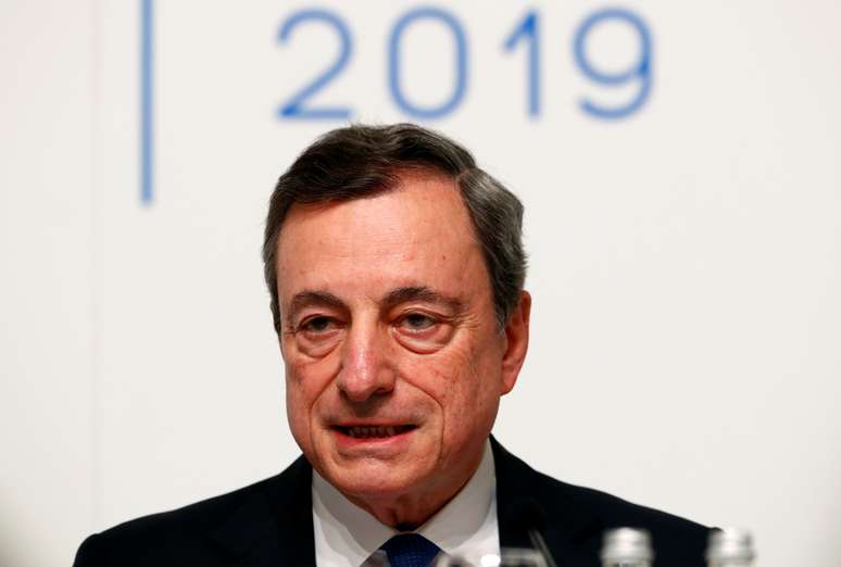 Mario Draghi fala em entrevista à imprensa 6/6/2019 REUTERS/Ints Kalnins