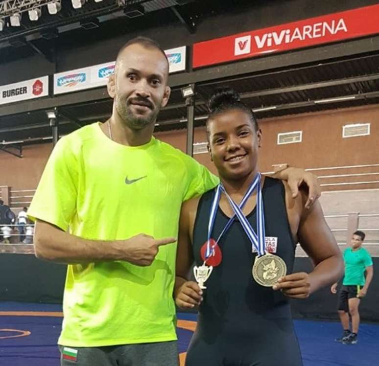 Thamires Machado faturou a medalha de ouro no Pan-Americano Júnior de Wrestling (Foto: Karen Terahata)