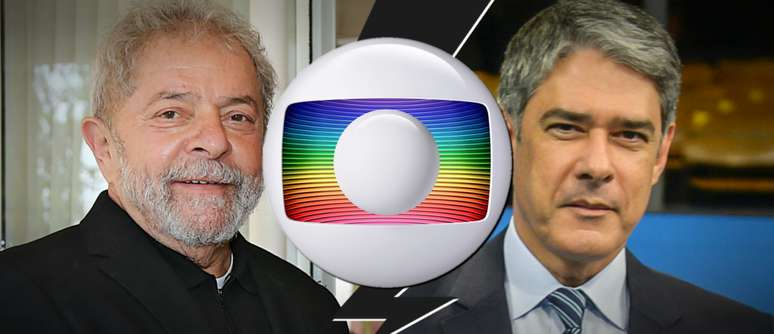 O ex-presidente enxerga no âncora do JN suposta perseguição política da Globo