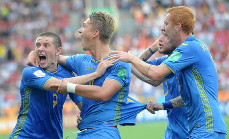 Ucranianos são os campeões mundiais sub-20 (Foto: AFP)
