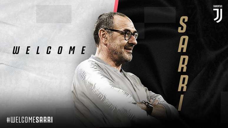 Maurizio Sarri é o novo técnico da Juventus.