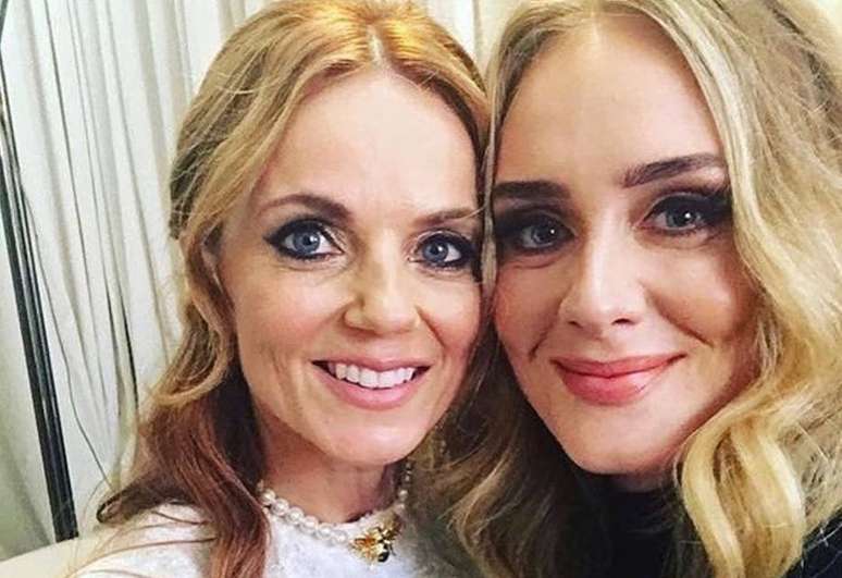 Adele e Geri Halliwell, do grupo Spice Girls.